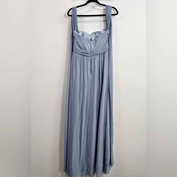Birdy Grey Dusty Blue Bridesmaid Dress Size M - Picture 2 of 5